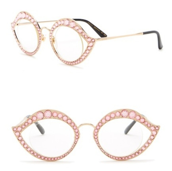 🍒NIB🍒 GUCCI RUNWAY SUNGLASSES SWAROVSKI CRYSTAL - Picture 7 of 8